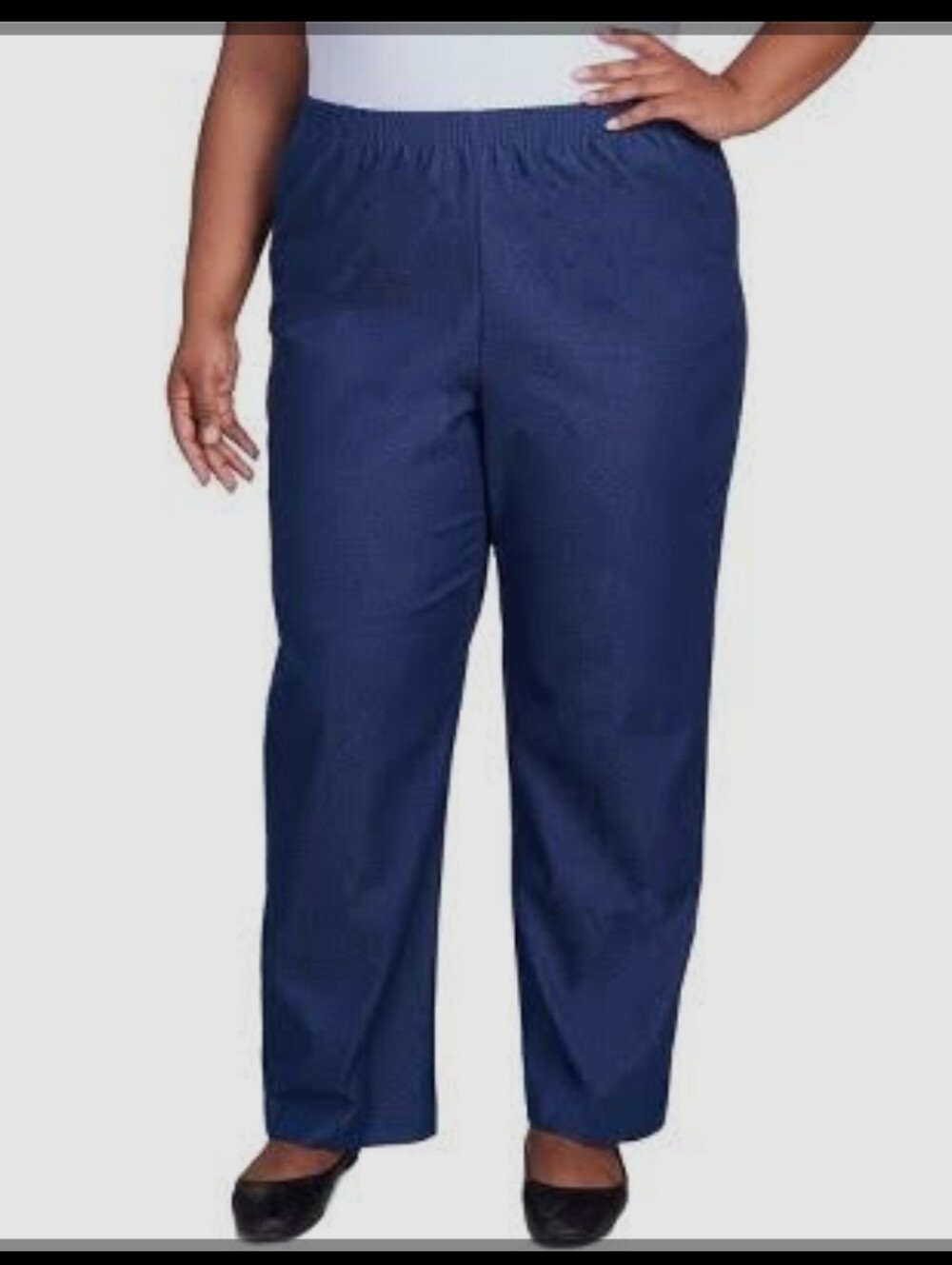 Alfred Dunner Plus Size Classics Denim Pull-On Pants Size 18 Nwt